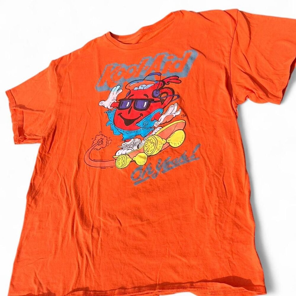 VINTAGE Y2K Kool-Aid Man "Oh Yeah!" Skateboard T-Shirt Size L